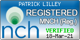 Patrick Lilley is NCH registered